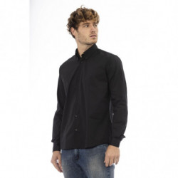 Camicia Baldinini Trend Elegante in cotone nero - 4XL