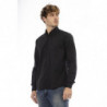 Camicia Baldinini Trend Elegante in cotone nero - 4XL