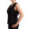 Top gilet senza maniche con bottoni neri - IT50-3XL