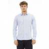 Baldinini Trend Elegance: Camicia Italiana Azzurra - XL