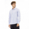 Baldinini Trend Elegance: Camicia Italiana Azzurra - XL