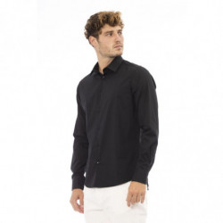 Camicia italiana nera elegante Baldinini Trend - XL