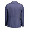 Giacca blazer in lino blu - IT52 - XL
