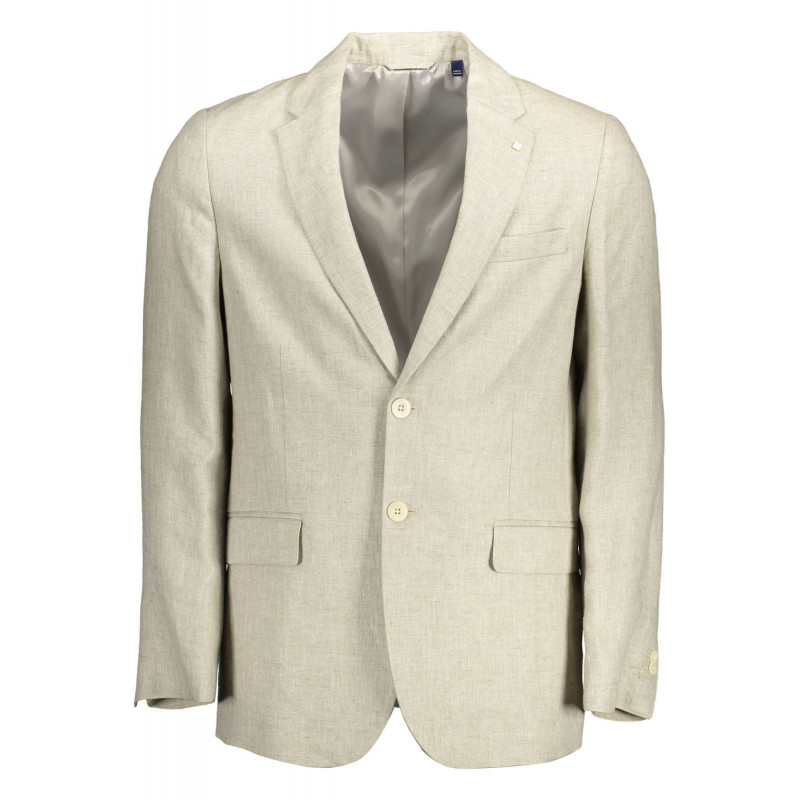Giacca blazer in lino beige - IT52 - XL