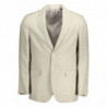 Giacca blazer in lino beige - IT52 - XL