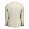 Giacca blazer in lino beige - IT52 - XL
