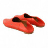 Mocassini con cinturini con occhielli in pelle arancione - EU38/US7.5