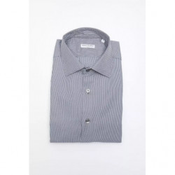 Camicia in cotone blu - L