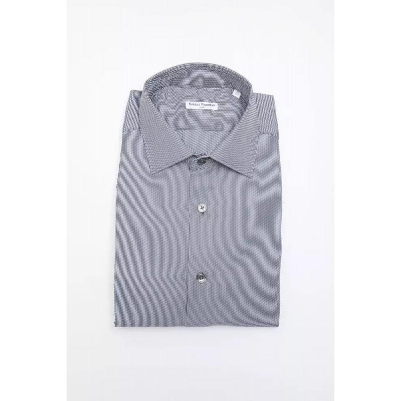 Camicia in cotone blu - S