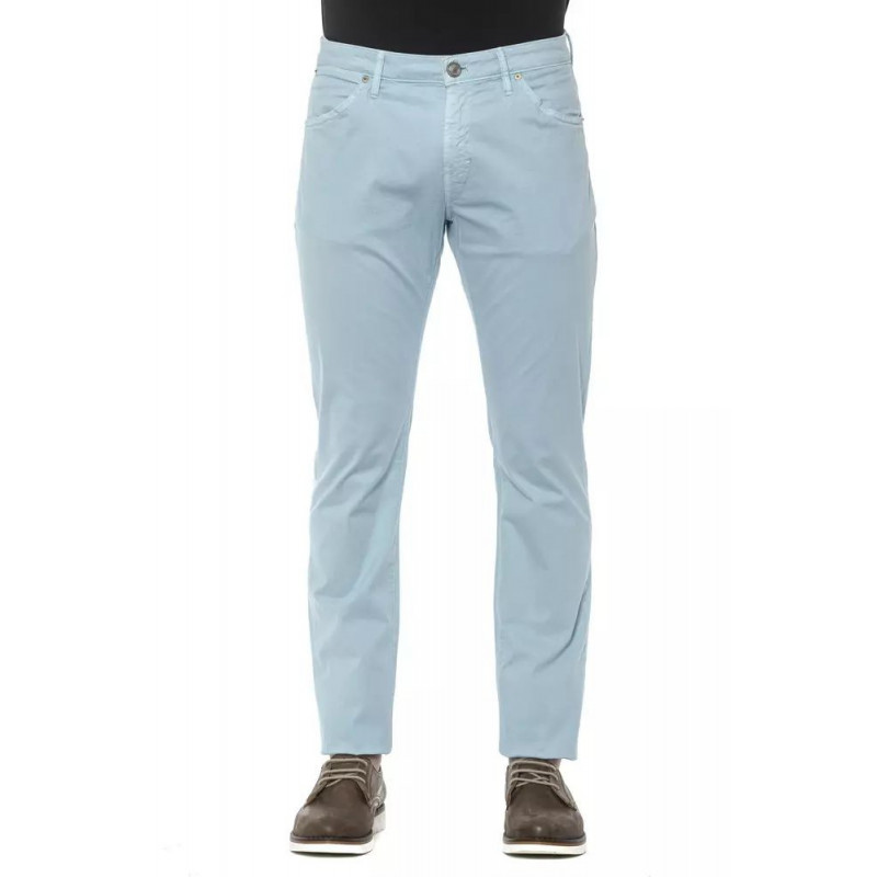 Jeans e pantaloni in cotone azzurro - W35