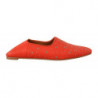 Mocassini con cinturini con occhielli in pelle arancione - EU38/US7.5