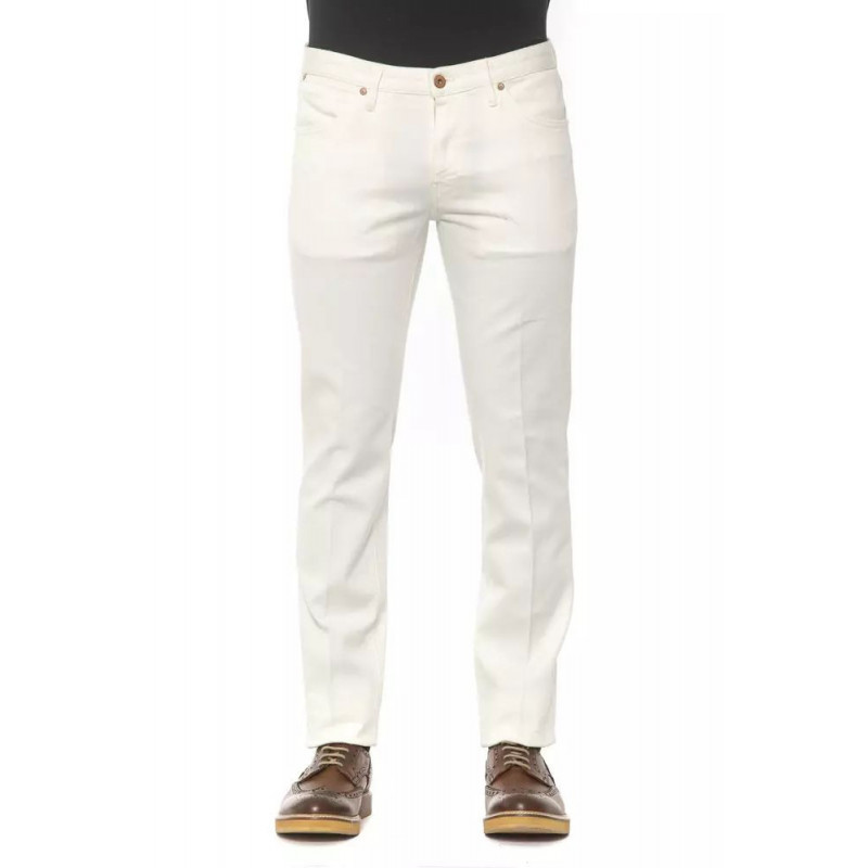 Jeans e pantaloni in cotone bianco - W35