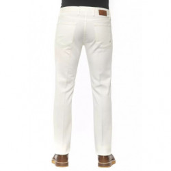 Jeans e pantaloni in cotone bianco - W35
