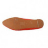 Mocassini con cinturini con occhielli in pelle arancione - EU38/US7.5