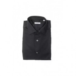 Camicia in cotone nero - XXL