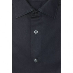 Camicia in cotone nero - XXL