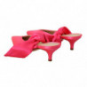 Scarpe décolleté tacco forma gattino pelle rosa - EU36/US5.5