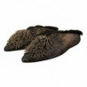 Scarpe slip-on impreziosite in pelle jacquard dorata - EU37/US6.5