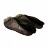 Scarpe slip-on impreziosite in pelle jacquard dorata - EU37/US6.5