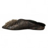Scarpe slip-on impreziosite in pelle jacquard dorata - EU37/US6.5