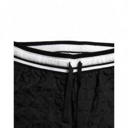 Pantaloni jogger da uomo skinny in nylon a strisce nere - IT48 - M