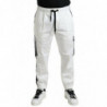 Pantaloni sportivi da uomo jogger in misto cotone bianco - IT50 - L