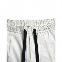 Pantaloni sportivi da uomo jogger in misto cotone bianco - IT50 - L