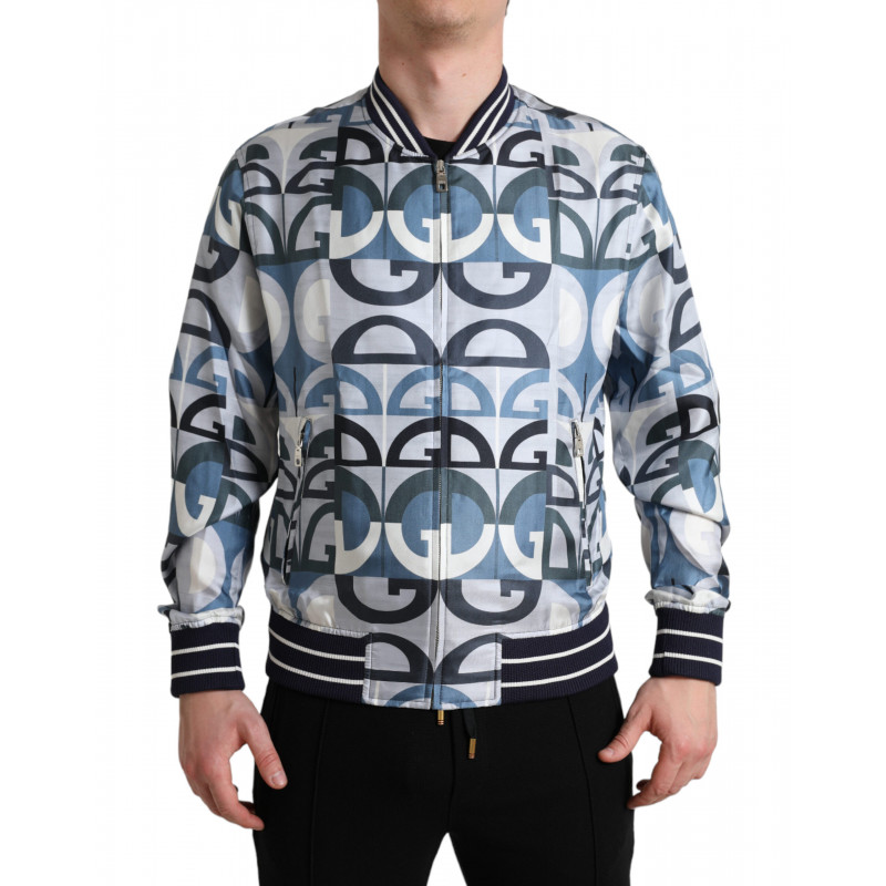 Giubbotto bomber con stampa logo multicolor - IT52 - L