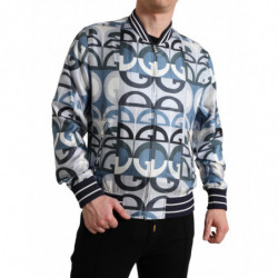 Giubbotto bomber con stampa logo multicolor - IT52 - L