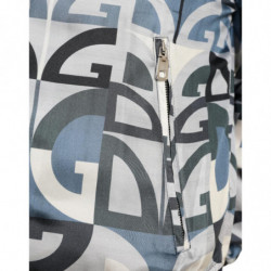 Giubbotto bomber con stampa logo multicolor - IT52 - L
