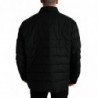 Giacca con toppa con logo trapuntata in poliestere nero - IT58 - XXL