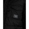 Giacca con toppa con logo trapuntata in poliestere nero - IT58 - XXL