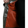 Giacca da motociclista zip intera colletto pelle verde - IT50 - L