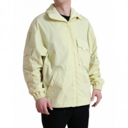 Parka con zip intera e colletto in nylon giallo - IT50 - L