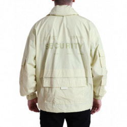 Parka con zip intera e colletto in nylon giallo - IT50 - L