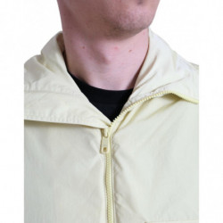 Parka con zip intera e colletto in nylon giallo - IT50 - L