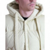 Giacca a maniche corte con cappuccio in nylon giallo - IT48 - M