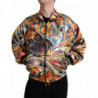 Bomber in poliestere astratto multicolore - IT50 - L