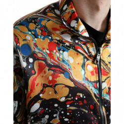 Bomber in poliestere astratto multicolore - IT50 - L