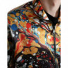 Bomber in poliestere astratto multicolore - IT50 - L