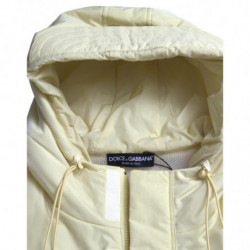 Giacca gilet sportivo con cappuccio in nylon giallo - IT48 - M