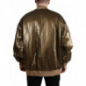 Bomber da uomo con zip intera in nylon bronzo - IT54 - XL
