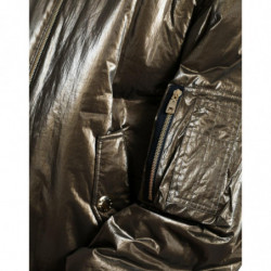 Bomber da uomo con zip intera in nylon bronzo - IT54 - XL