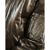 Bomber da uomo con zip intera in nylon bronzo - IT54 - XL