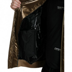 Bomber da uomo con zip intera in nylon bronzo - IT54 - XL