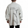 Giacca cappotto con colletto button down in cotone grigio - IT48 - M