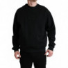Maglione pullover girocollo con logo nero - IT50 - L