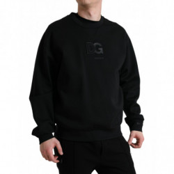 Maglione pullover girocollo con logo nero - IT50 - L