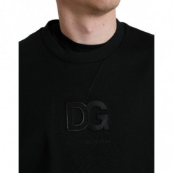 Maglione pullover girocollo con logo nero - IT50 - L