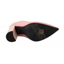 Calzini logo pelle scamosciata rosa Stivaletti tacco largo - EU40/U